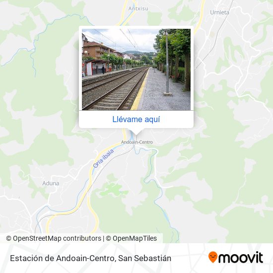 Mapa Estación de Andoain-Centro