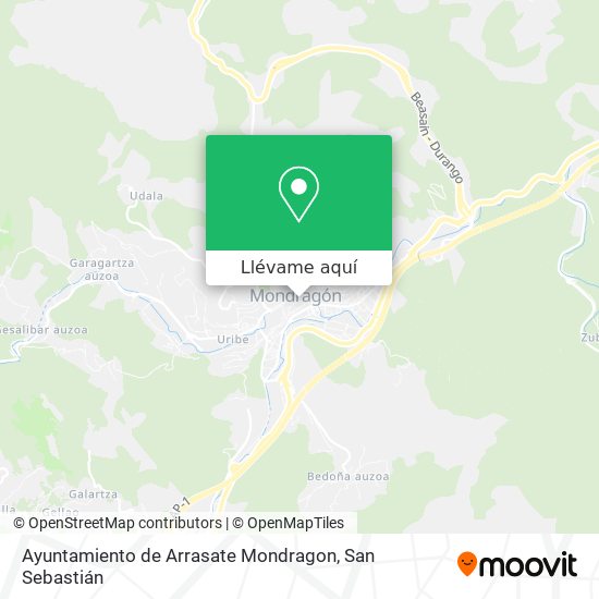 Mapa Ayuntamiento de Arrasate Mondragon