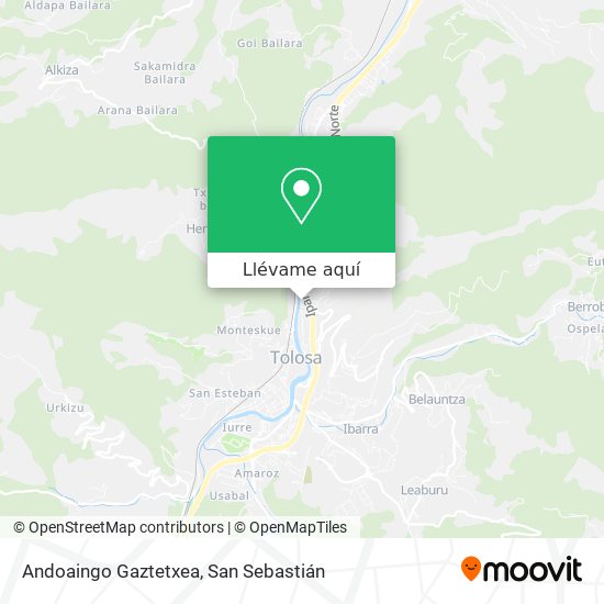 Mapa Andoaingo Gaztetxea