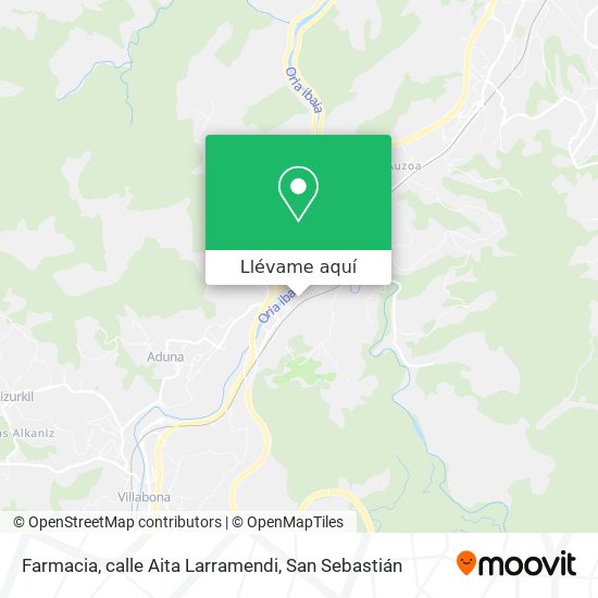 Mapa Farmacia, calle Aita Larramendi