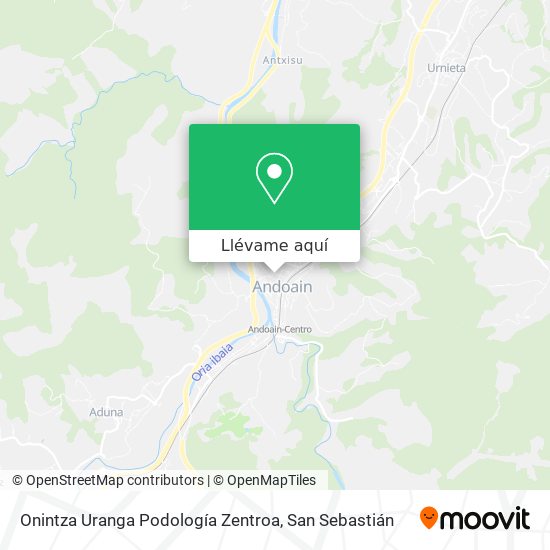 Mapa Onintza Uranga Podología Zentroa