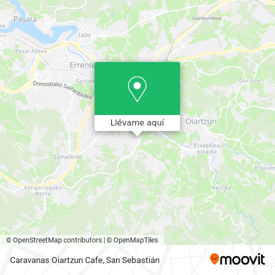 Mapa Caravanas Oiartzun Cafe