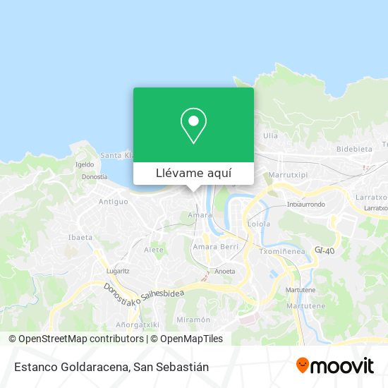 Mapa Estanco Goldaracena