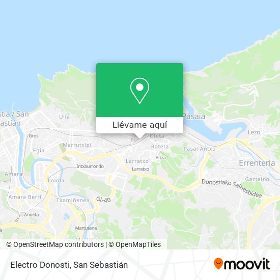 Mapa Electro Donosti