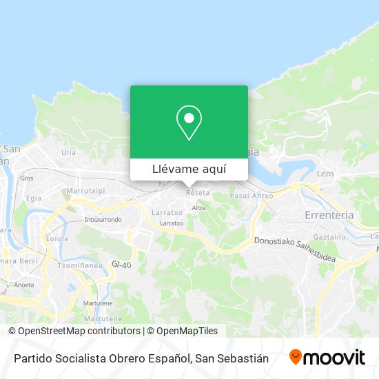 Mapa Partido Socialista Obrero Español