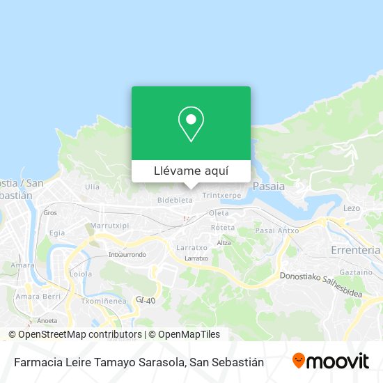 Mapa Farmacia Leire Tamayo Sarasola