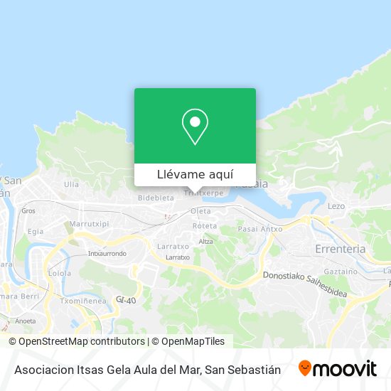 Mapa Asociacion Itsas Gela Aula del Mar