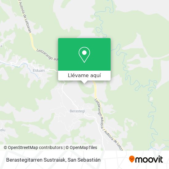 Mapa Berastegitarren Sustraiak