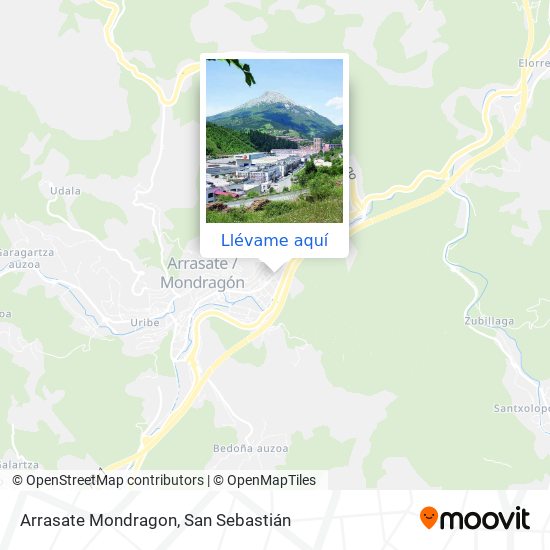 Mapa Arrasate Mondragon