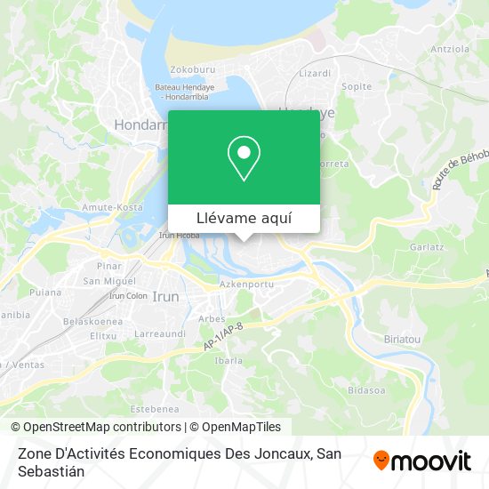 Mapa Zone D'Activités Economiques Des Joncaux