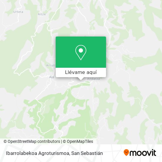 Mapa Ibarrolabekoa Agroturismoa