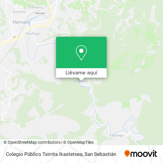 Mapa Colegio Público Txirrita Ikastetxea