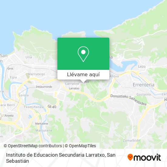 Mapa Instituto de Educacion Secundaria Larratxo