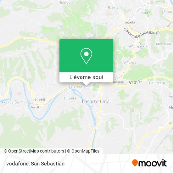 Mapa vodafone