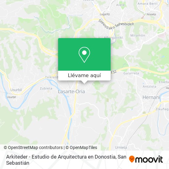 Mapa Arkiteder - Estudio de Arquitectura en Donostia