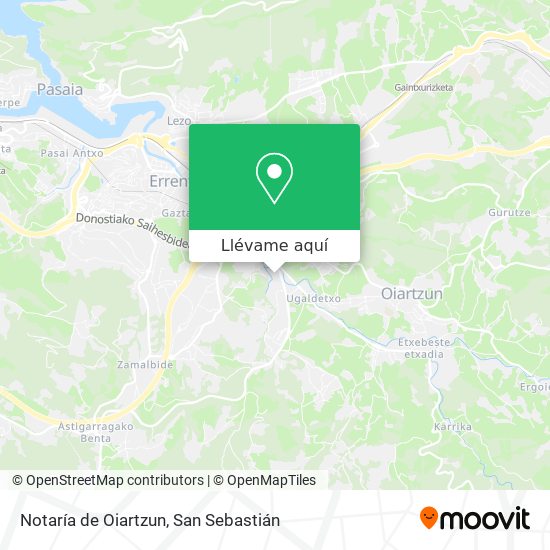 Mapa Notaría de Oiartzun