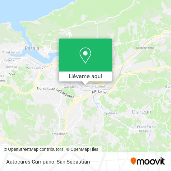 Mapa Autocares Campano