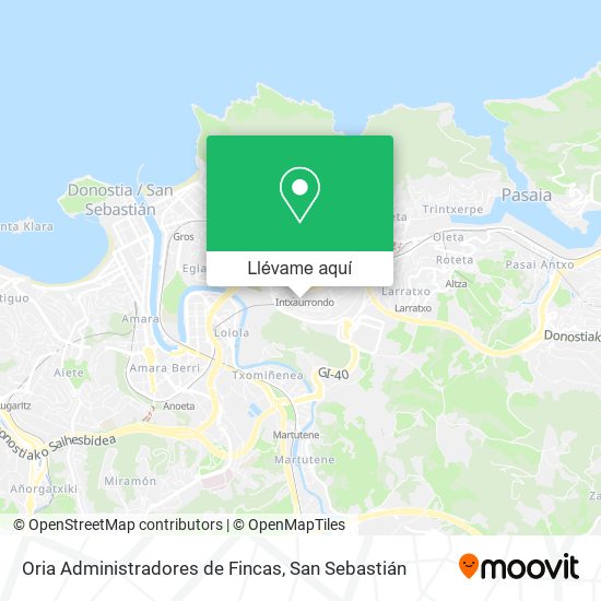 Mapa Oria Administradores de Fincas