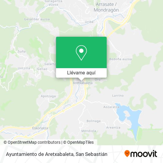 Mapa Ayuntamiento de Aretxabaleta