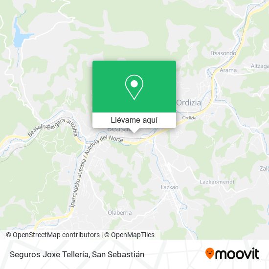 Mapa Seguros Joxe Tellería