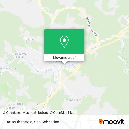 Mapa Tartas Ibañez, a