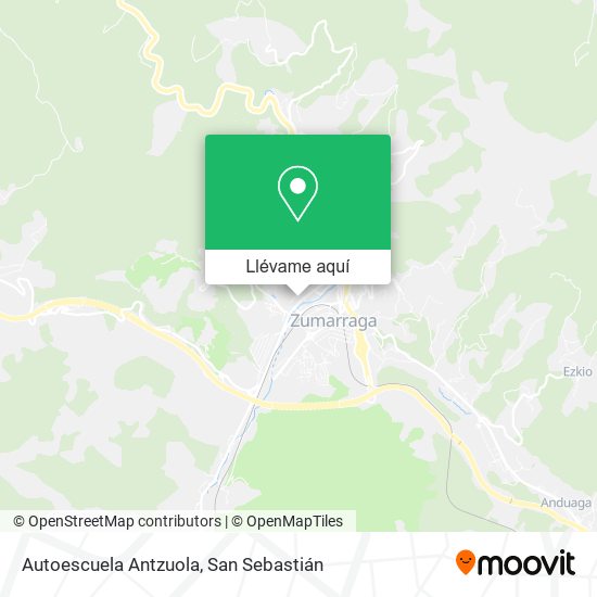 Mapa Autoescuela Antzuola