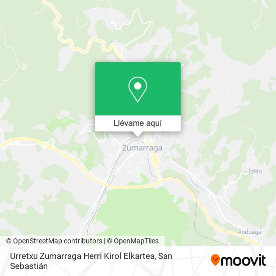 Mapa Urretxu Zumarraga Herri Kirol Elkartea