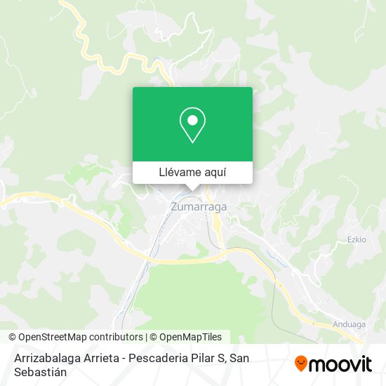 Mapa Arrizabalaga Arrieta - Pescaderia Pilar S