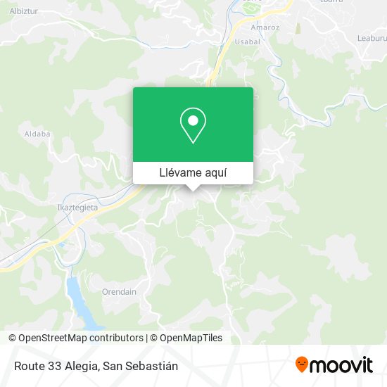 Mapa Route 33 Alegia