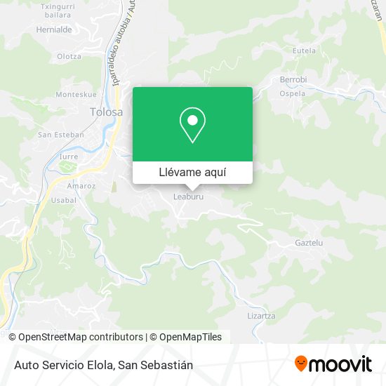 Mapa Auto Servicio Elola