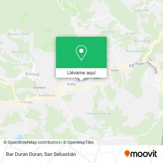 Mapa Bar Duran Duran