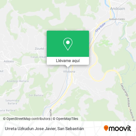 Mapa Urreta Uzkudun Jose Javier