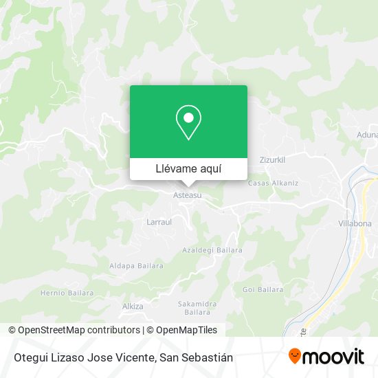 Mapa Otegui Lizaso Jose Vicente