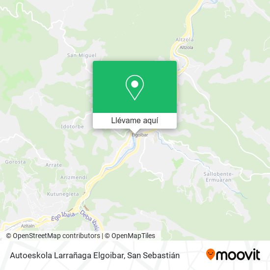 Mapa Autoeskola Larrañaga Elgoibar