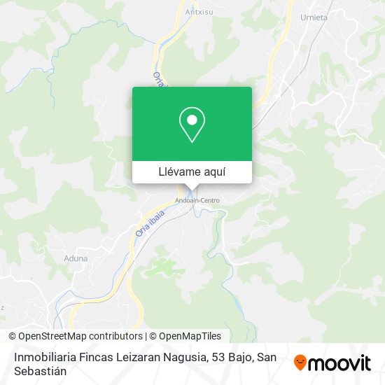 Mapa Inmobiliaria Fincas Leizaran Nagusia, 53 Bajo