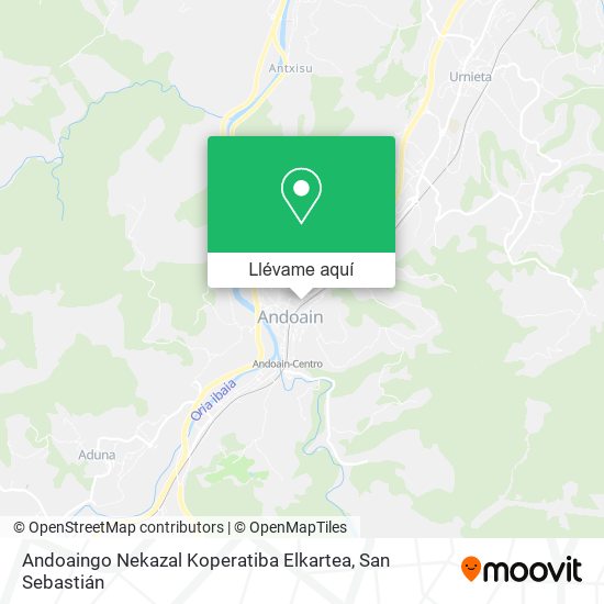 Mapa Andoaingo Nekazal Koperatiba Elkartea