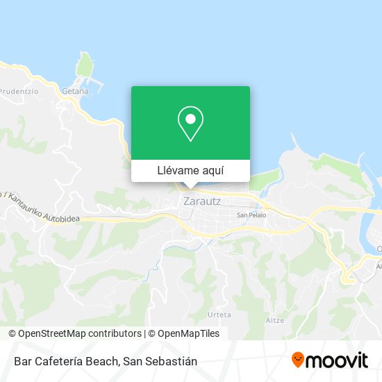 Mapa Bar Cafetería Beach