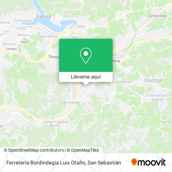 Mapa Ferreteria Burdindegia Luis Otaño