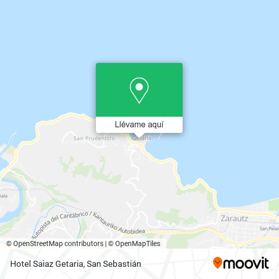 Mapa Hotel Saiaz Getaria