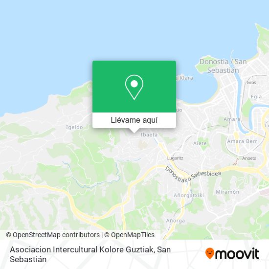 Mapa Asociacion Intercultural Kolore Guztiak