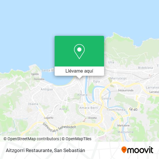 Mapa Aitzgorri Restaurante