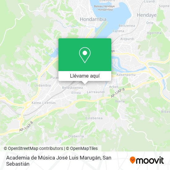 Mapa Academia de Música José Luis Marugán