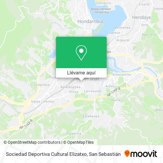 Mapa Sociedad Deportiva Cultural Elizatxo