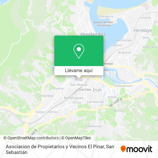 Mapa Asociacion de Propietarios y Vecinos El Pinar