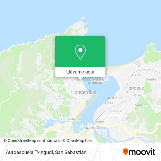 Mapa Autoescuela Txingudi