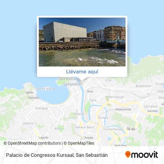 Mapa Palacio de Congresos Kursaal