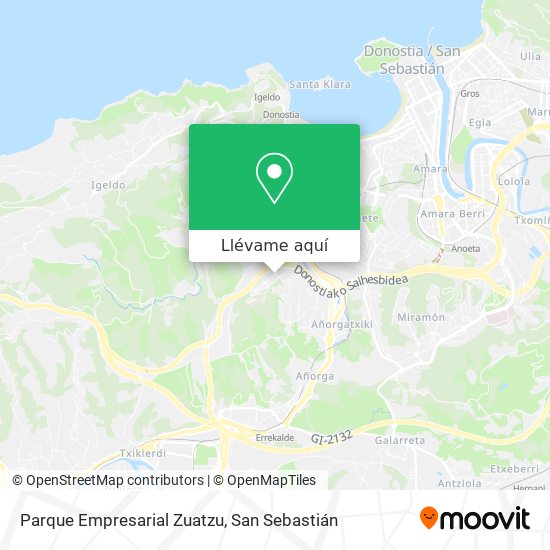 Mapa Parque Empresarial Zuatzu