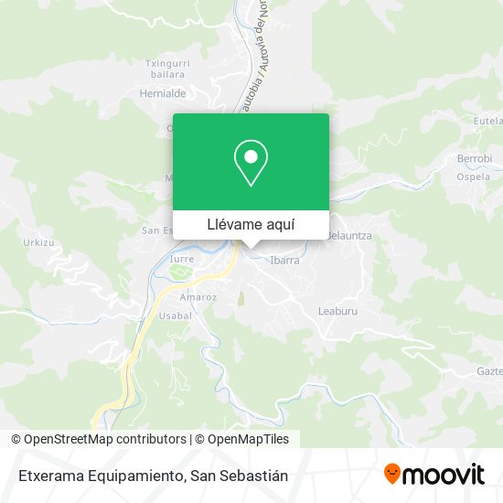 Mapa Etxerama Equipamiento