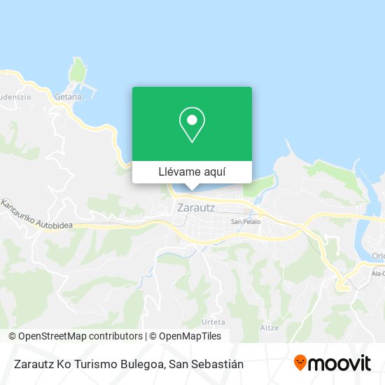 Mapa Zarautz Ko Turismo Bulegoa