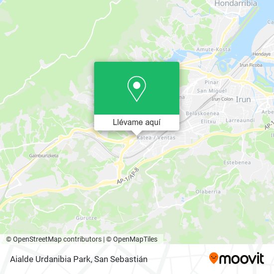 Mapa Aialde Urdanibia Park